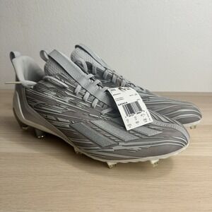 Adidas Adizero Silver Metallic Grey‎ Mens Football Cleats GX5414 Size 12.5